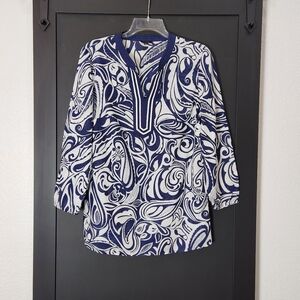 TALBOTS POPOVER TUNIC SIZE SMALL